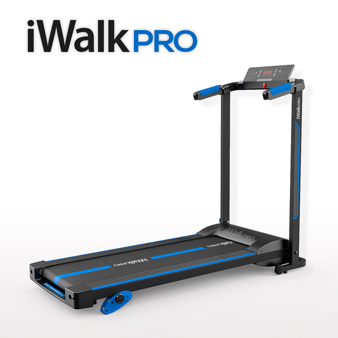 CINTA DE ANDAR Y CORRER iWALK PRO: Velocidad ajustable desde 1 km/h hasta un máximo de 10 km/h