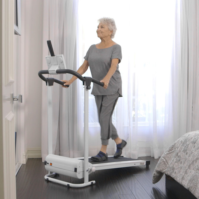 Cinta de andar y correr iWALK: Llave de seguridad que bloquea el sistema