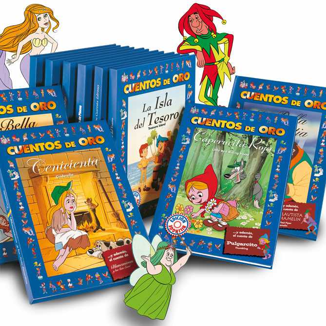 Cuentos de ORO: Los 20 cuentos más famosos ahora reunidos en una divertida colección de 10 maravillosos libros