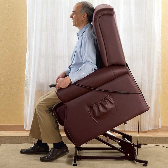 Sillón Elevador Comfort Plus: piel auténtica